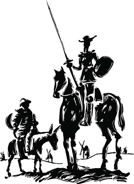 Don Quixote  don quixote stock illustrations