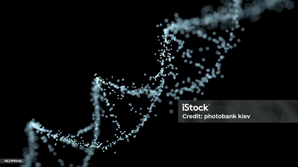 dna molecule assemble from parts DNA Stock Photo