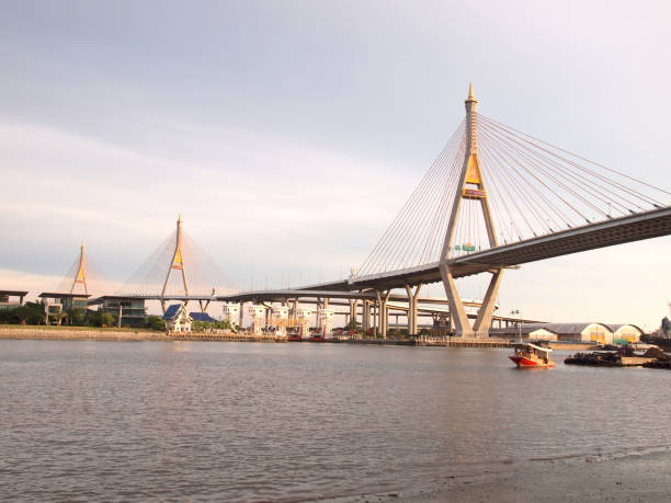 istock Industrial Ring Bridge or Mega Bridge,at night in Bangkok , Thailand 962199598