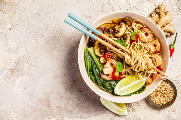 istock Asian soup with noodles 962215276