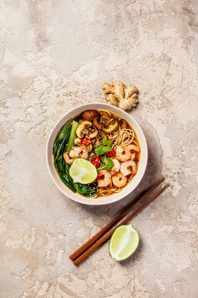 istock Asian soup with noodles 962215324