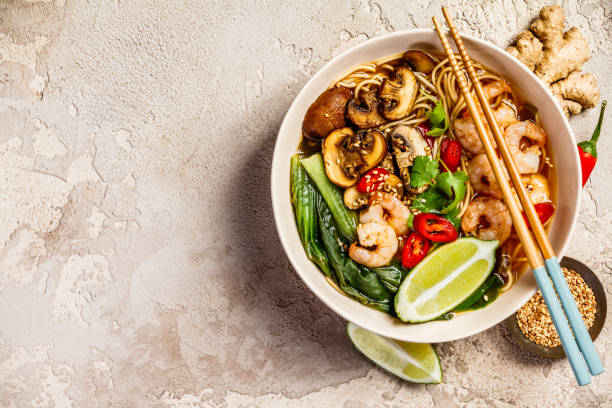 istock Asian soup with noodles 962215370