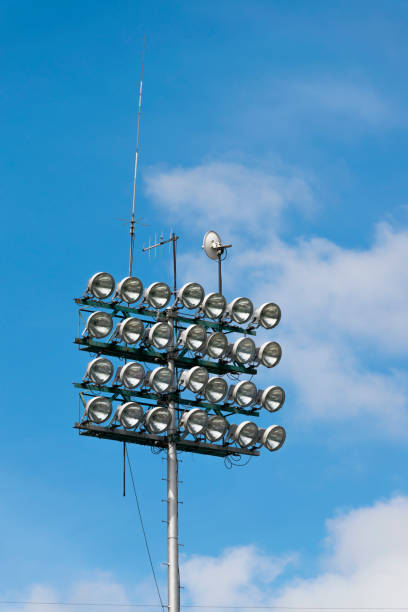 istock Stadium lights and blue sky in Guatemala 962216178