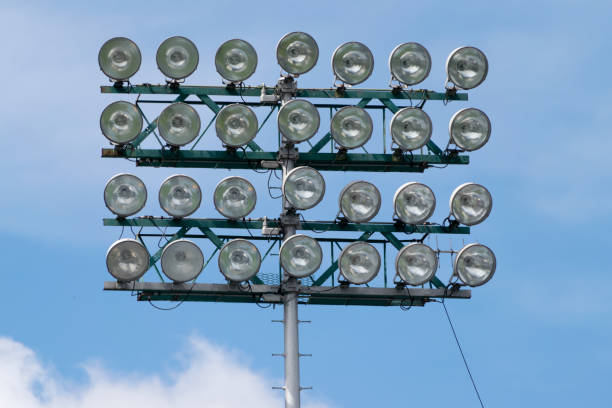 istock Stadium lights and blue sky in Guatemala 962216192