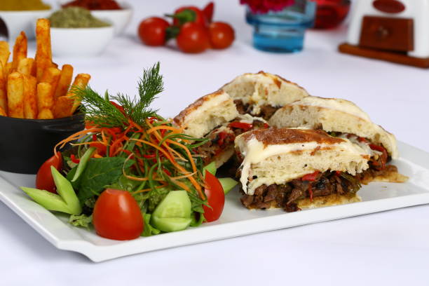 istock Cheese Steak Panini - Turkish Bazlama 962216784