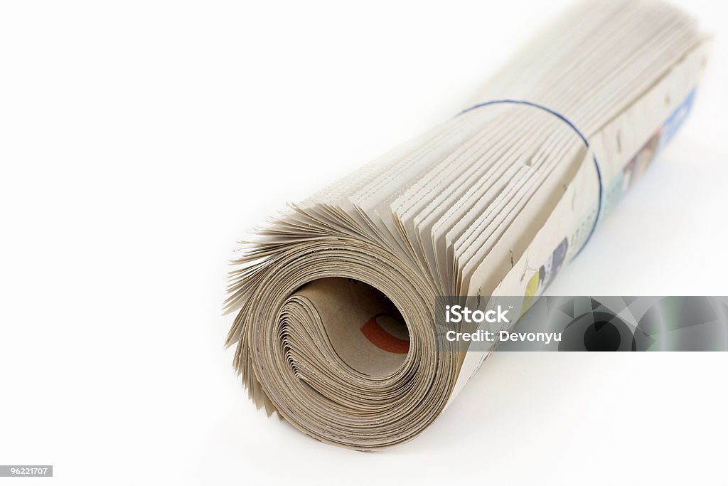 Zeitung-roll - Lizenzfrei Ausdrucken Stock-Foto