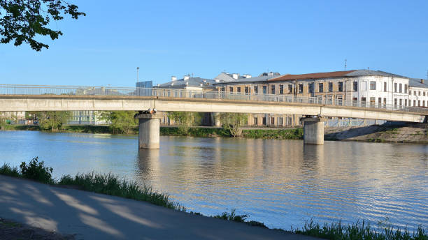 istock View of the Red bridge over the river Vologda 962220608