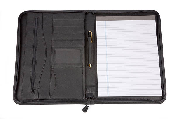 istock black padfolio and letter paper 96222748
