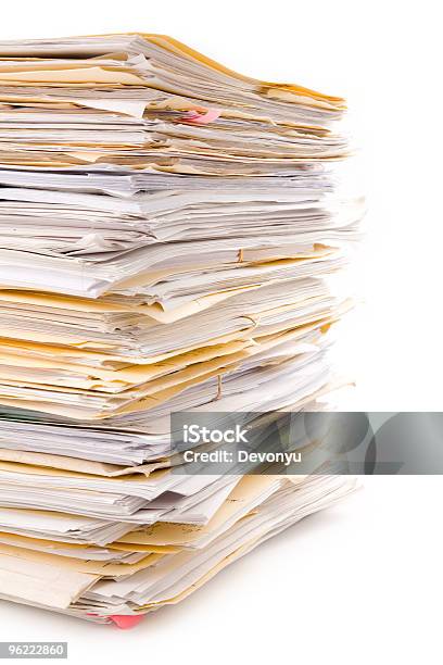File Stack Stock Photo - Download Image Now - Backgrounds, Business, Busy