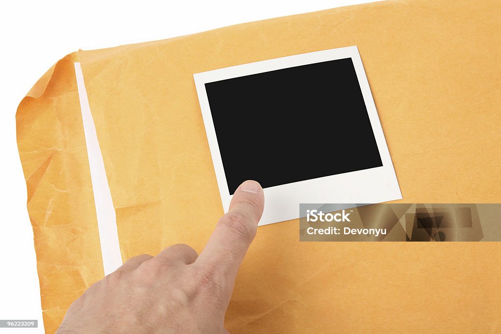 big envelope and photo  Bag Stock Photo