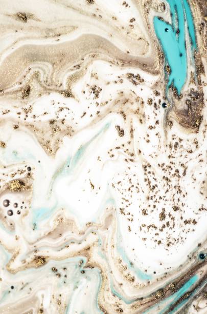 istock Natural luxury. Ancient oriental drawing technique. Fluid art. 962234632