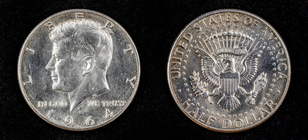 istock Silver half dollar coin of john Fitzgerald kennedy 962236156
