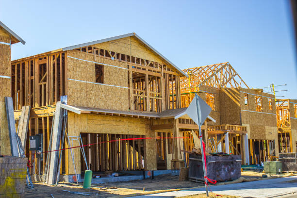 istock Row Of New Home Construction 962240876