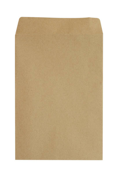 istock Brown envelope paper isolated on white background. clipping path. 962255664