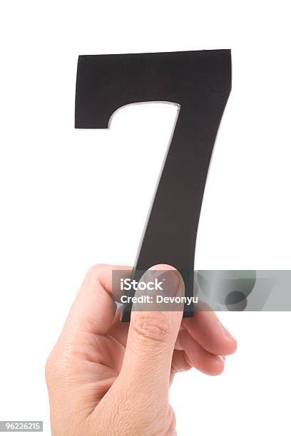 Number 7 Stock Photo - Download Image Now - Alphabet, Black Color, Characters