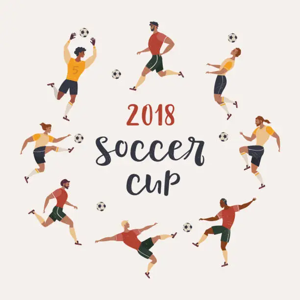 Vector illustration of football cup