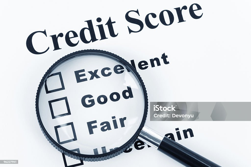 Pontuação de crédito - Foto de stock de Relatório de crédito royalty-free