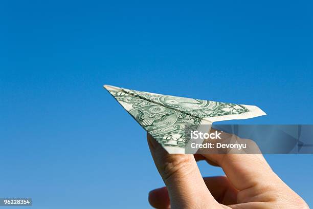 Us Dollar Airplane Stock Photo - Download Image Now - Currency, Airplane, US Paper Currency