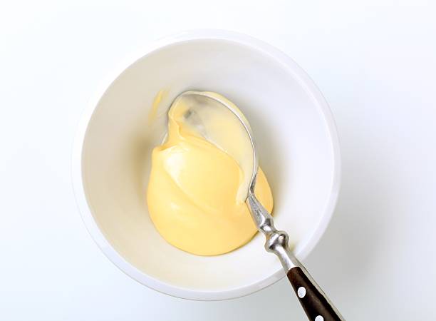 istock A bowl of mayonnaise with a spoon 96228726