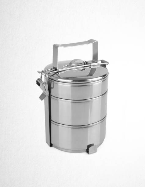 istock Tiffin or Tiffin carrier on a background 962288992