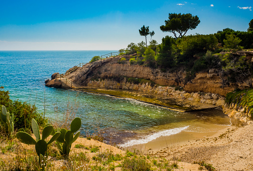 Spiaggia Libera - beach near the town of San Vito Lo Capo. North coast of Sicily.