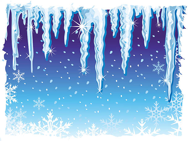 illustrazioni stock, clip art, cartoni animati e icone di tendenza di sfondo con ghiaccio - icicle ice backgrounds melting