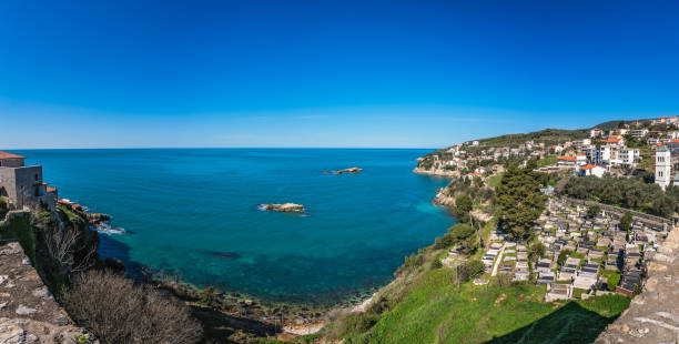 istock Beautiful coast of Adriatic in Ulcinj 962298292