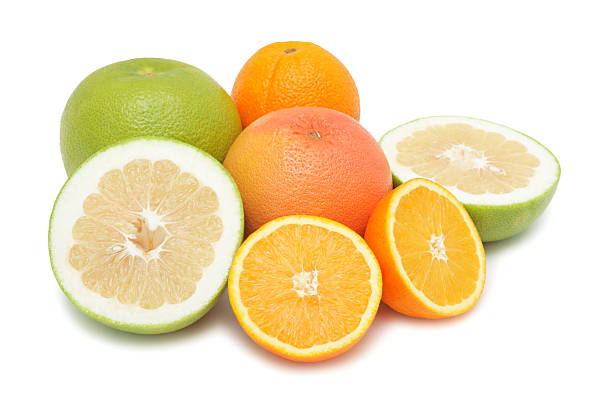 istock Group of citrus fruits, isolated 96230283