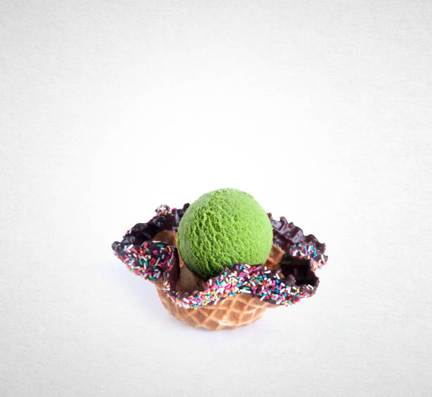 ice cream ball on the background