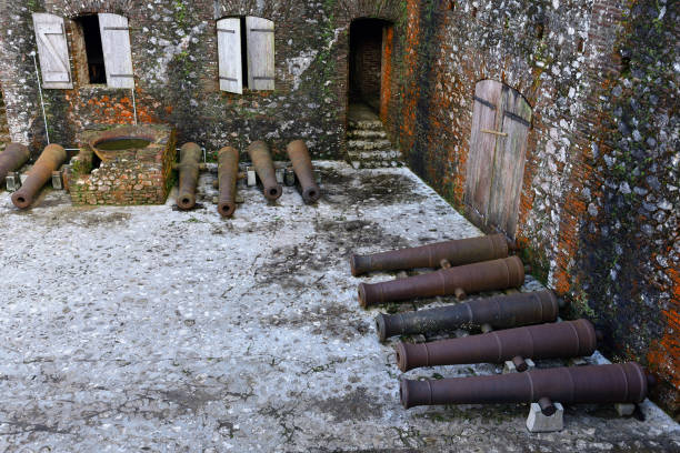 Remains of the French Citadelle la ferriere built on the top of a mountain\