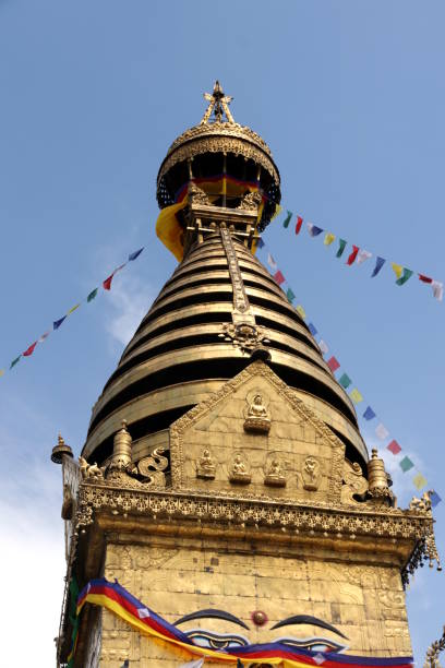 istock Stupa in Swayambhunath-Monkey temple, Kathmandu, Nepal 962319378