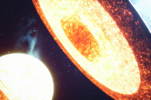 istock Structure core Earth. Structure layers of the earth. The structure of the earth's crust. Earth cross section in space view. Elements of this image furnished by NASA. 3D rendering 962321404