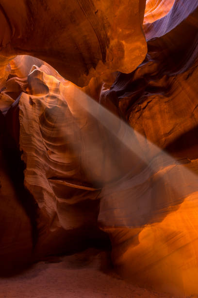 istock Upper Antelope Slot Canyon showing a light beam into the canyon. 962323760