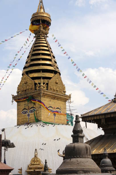 istock Stupa in Swayambhunath-Monkey temple , Kathmandu, Nepal. 962326276