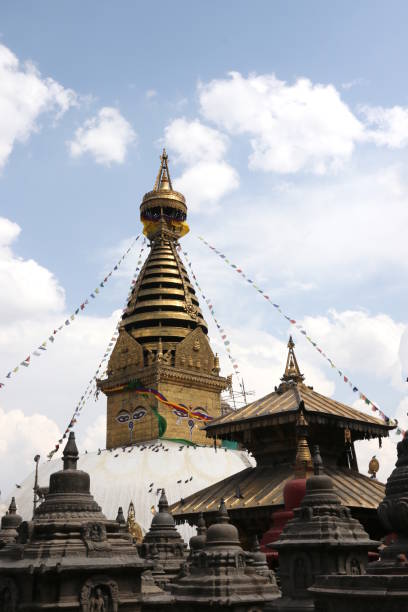 istock Stupa in Swayambhunath-Monkey temple , Kathmandu, Nepal. 962326280