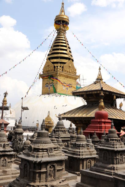 istock Stupa in Swayambhunath-Monkey temple , Kathmandu, Nepal. 962326296