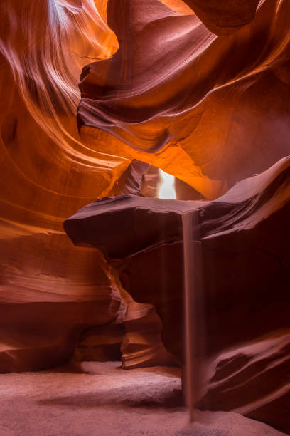 istock Upper Antelope Slot Canyon showing a light beam into the canyon. 962326372