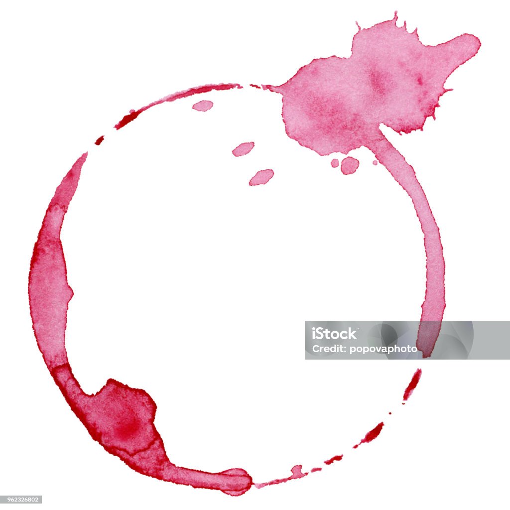 Wine glass mark Wine glass mark isolated on white background Wine Stock Photo