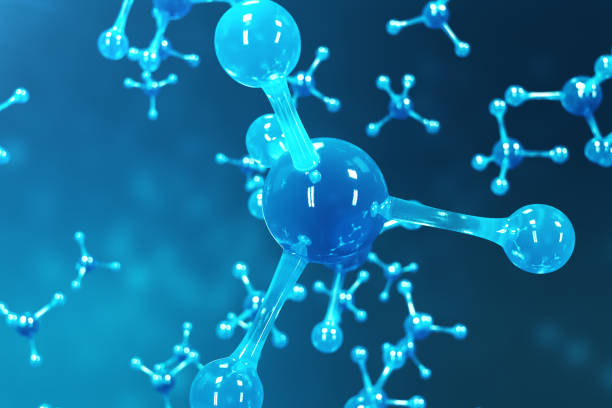istock 3D rendering molecules. Atoms bacgkround. Medical background for banner or flyer. Molecular structure at the atomic level. 962329354
