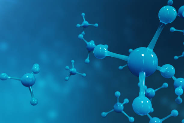 istock 3D rendering molecules. Atoms bacgkround. Medical background for banner or flyer. Molecular structure at the atomic level. 962329416