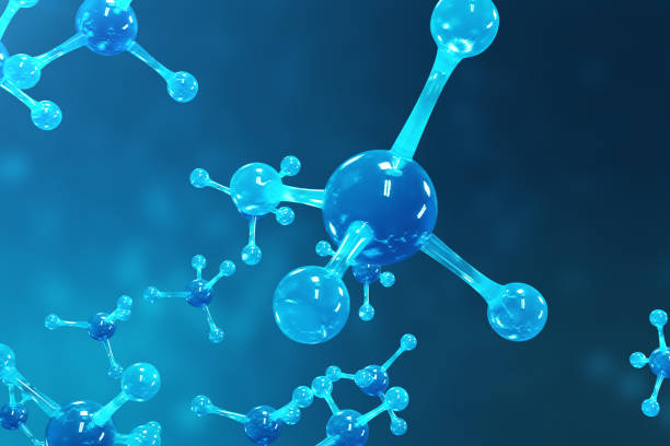 istock 3D rendering molecules. Atoms bacgkround. Medical background for banner or flyer. Molecular structure at the atomic level. 962329458