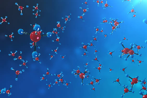 istock 3D rendering molecules. Atoms bacgkround. Medical background for banner or flyer. Molecular structure at the atomic level. 962329618