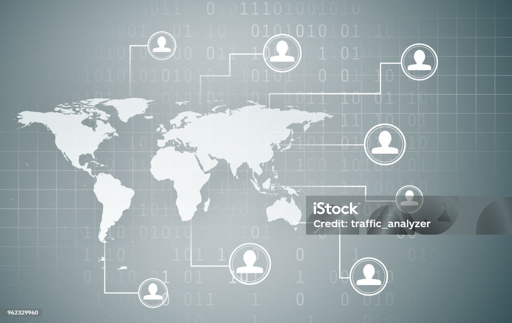 Abstract Vector Background Simple World Abstract World Map Background Stock Illustration - Download Image Now ...