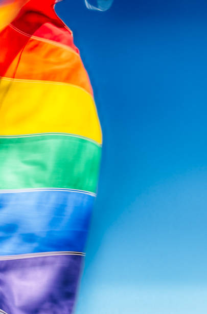 istock Gay Pride Rainbow Flag in Bright Summer Sun 962340794