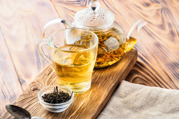 istock Traditional Chinese green tea beverages 962343696