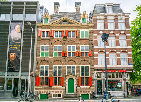 Amsterdam May 18 2018 - The Rembrandt House Museum where Rembrandt painted most of his paitings in the old Jewish quarter of Amsterdam