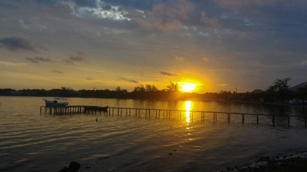 istock Beautiful nature sunset lights over Lagoon in Brazil. 962367542