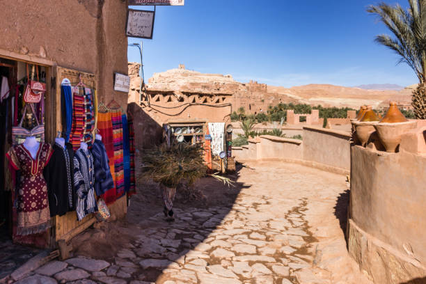 istock A typical moroccan textile shop near Ait Ben Haddou kasbah, Morocco 962371274