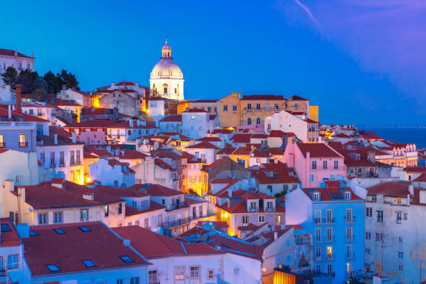 istock Alfama at night, Lisbon, Portugal 962382956