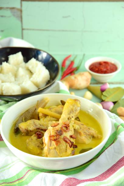 istock Chicken cooked in coconut milk and spices, Opor ayam 962383634